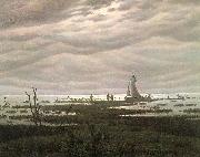 Caspar David Friedrich Flat country shank at Bay of Greifswald USA oil painting artist